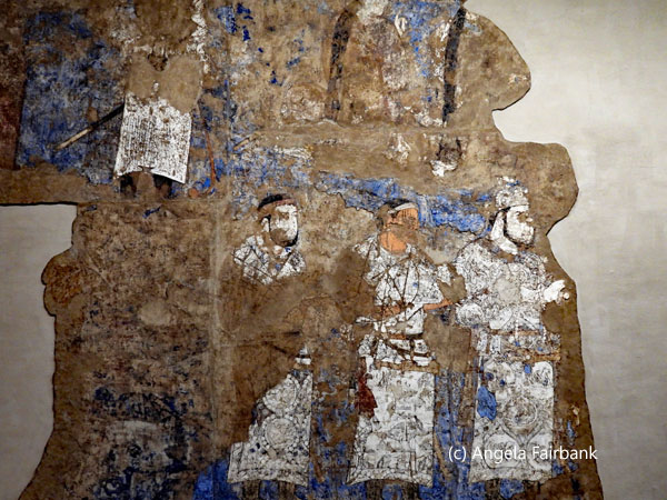 old paintings in Afrasiab Museum 4