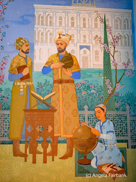 painting in museum of Ulug Beg Observatory