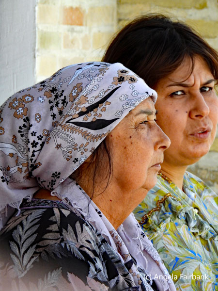 two women in conversation