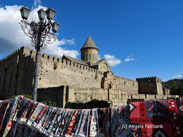 Svetitskhoveli Cathedral with shawls