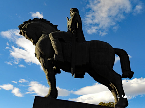 King Vakhtang Gorgasali on horse 