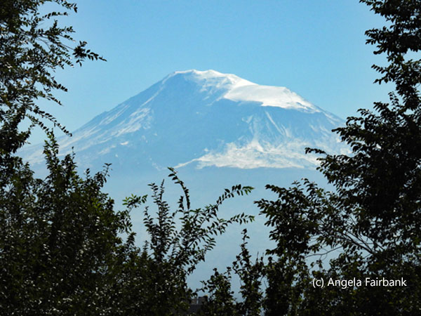 Mount Ararat from the Genocide Museum