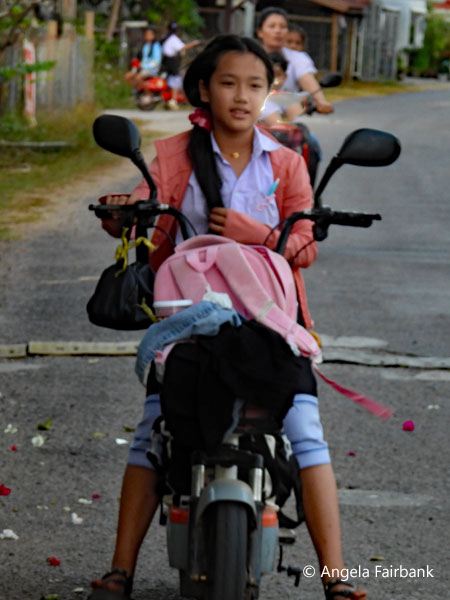 girl on scooter