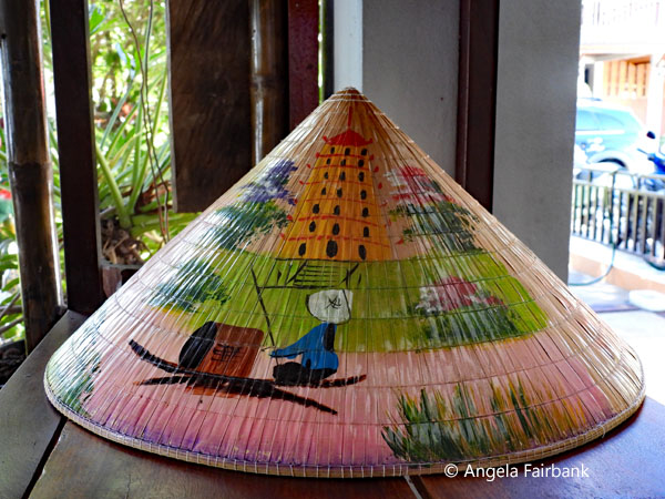 painted conical hat