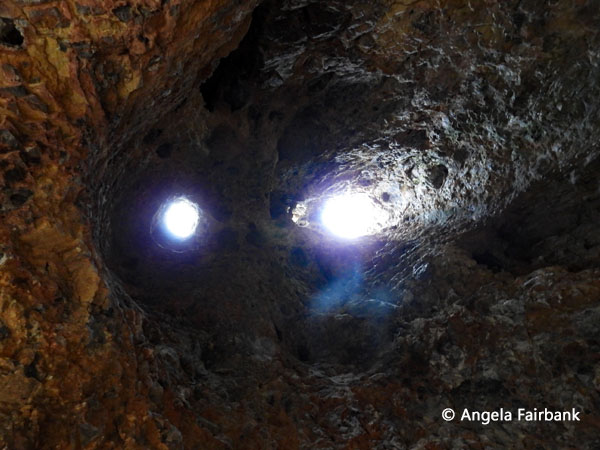 top holes in cave