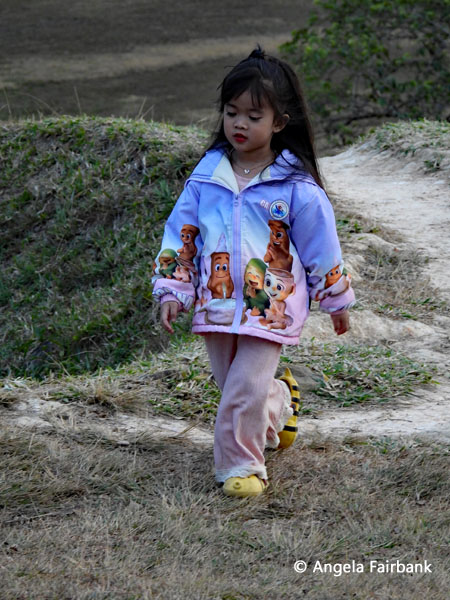 little girl at plain of jars