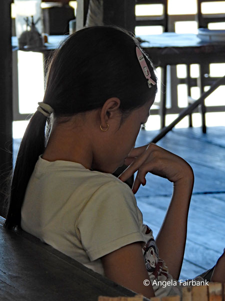 girl on phone