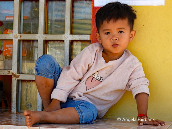 boy at lunch place