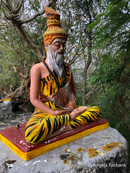 hermit at Chomsi Stupa