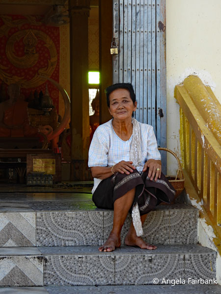 woman at temple