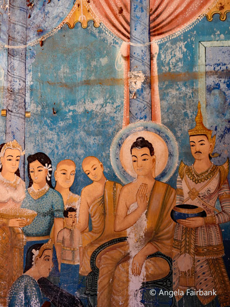 mural at Nokorbachey Wat