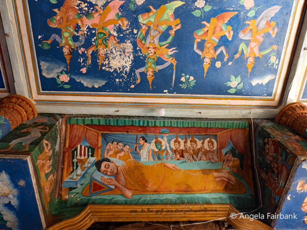 paintings inside main temple at Nokorbachey Wat 1