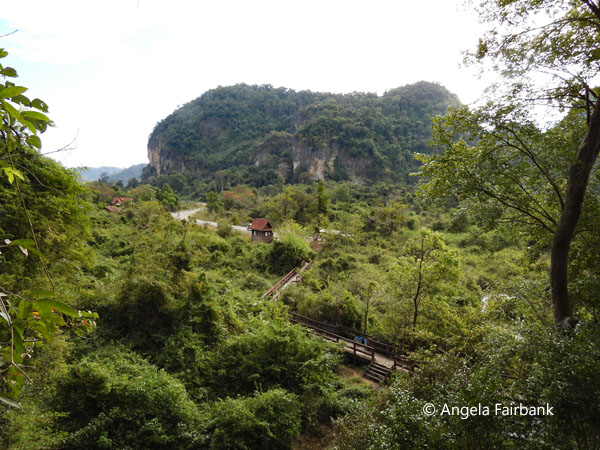 view from cave temple