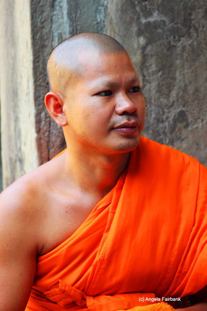 Monk at Angkor Wat 2