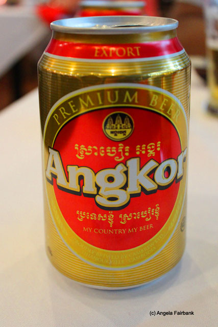 Angkor beer at lunch stop