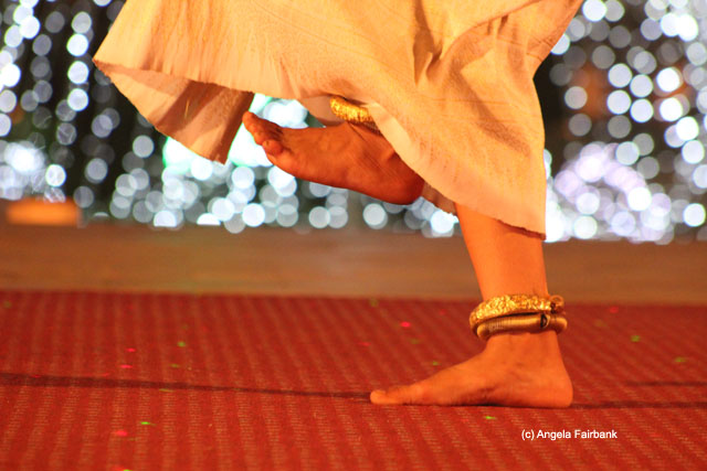 Feet of main dancer at Apsara Dance Show at Sokha Hotel 1