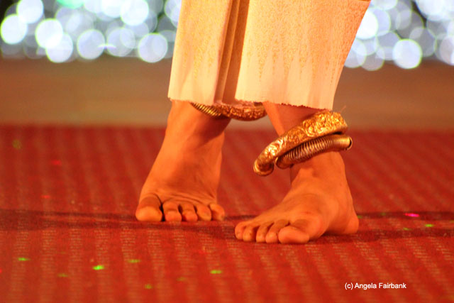 Feet of main dancer at Apsara Dance Show at Sokha Hotel 2