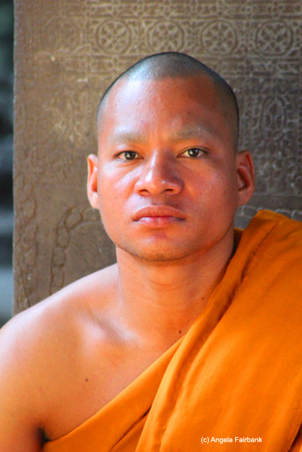 Monk at Angkor Wat 1
