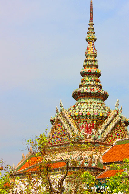 decorated building at Wat Phra Kaeo temple complex