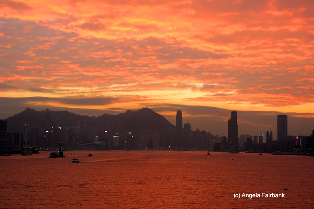 Hong Kong at sunset 1