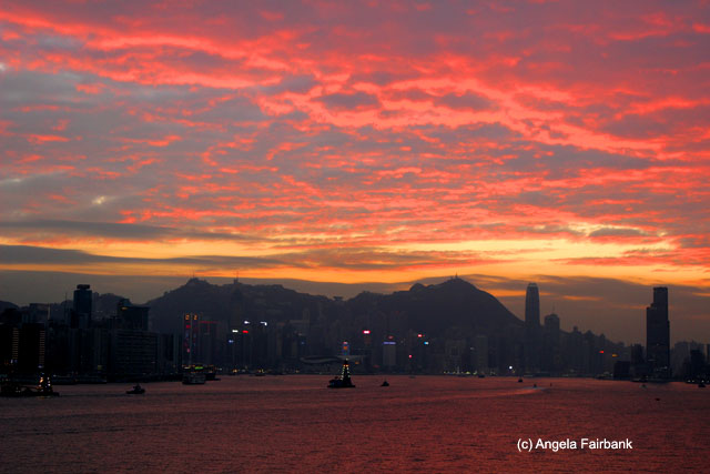Hong Kong at sunset 2