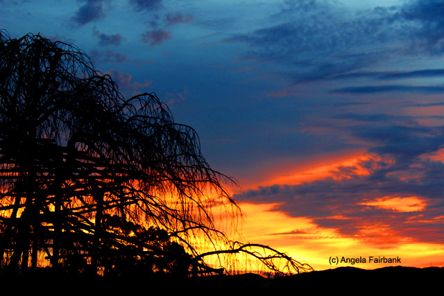 sunset at Kiyomizu Temple