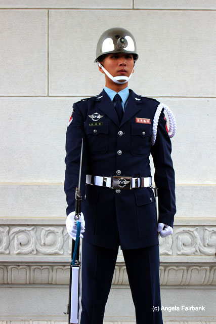 guard at the Martyr's Shrine