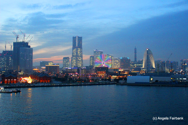 Yokohama cruise port night