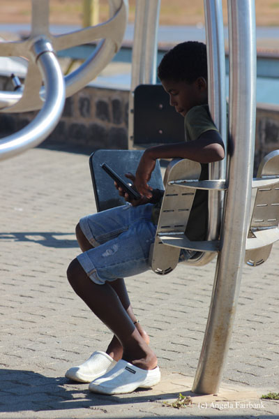 boy with cell phone