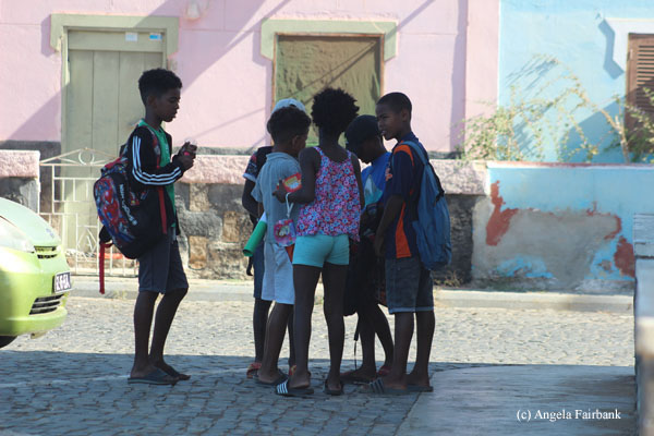 school kids in palmeira