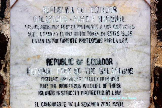 galapagos sign