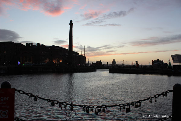 wharf at dusk