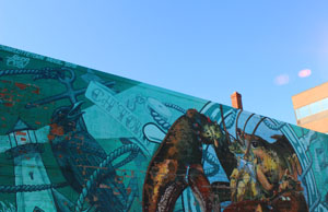 mural with fish