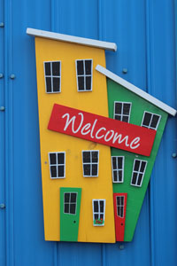 welcome sign