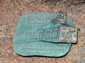 Cape Spear plaque