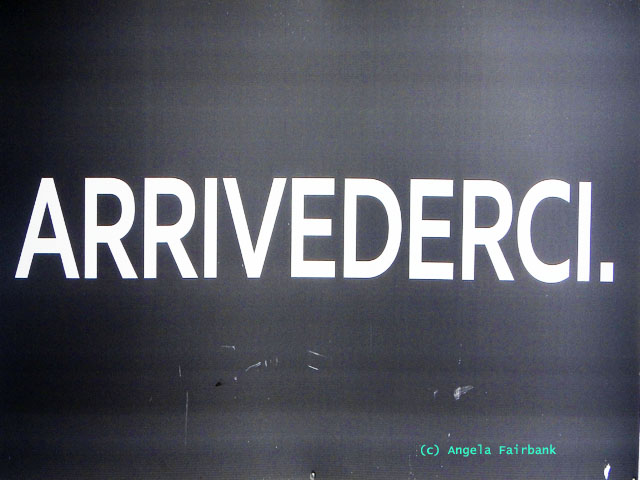 arrivederci