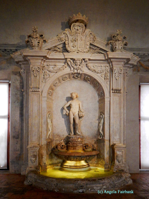 water fountain in palazzo barberini