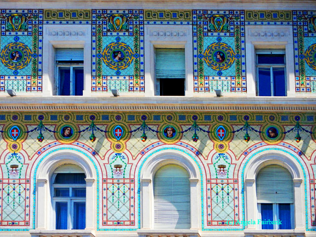 government building detail on main square