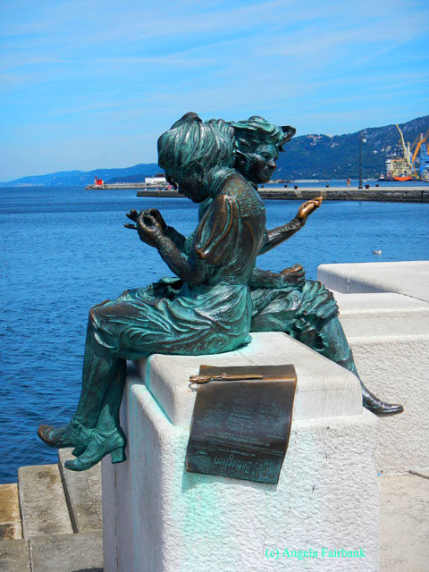 bronze sculpture of girls