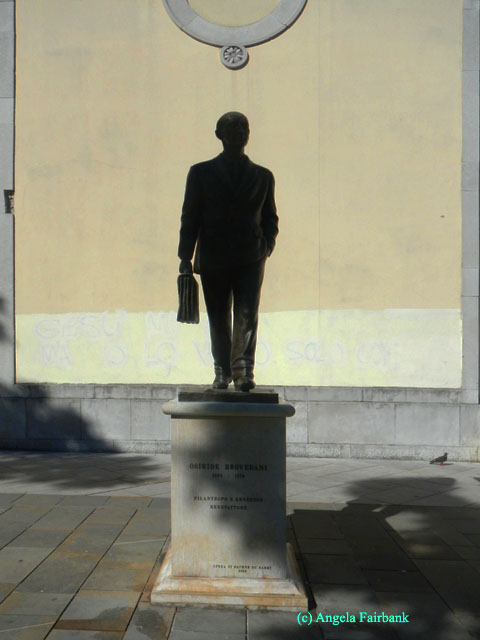 statue outside church