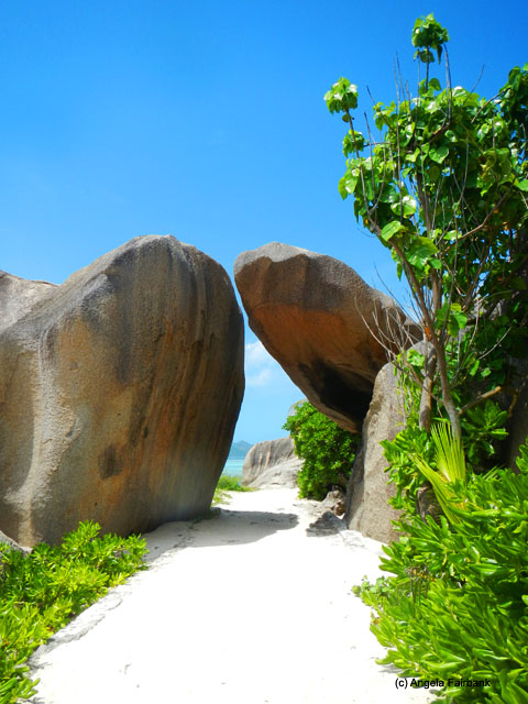 rocks at Anse Source d'Argent, La Digue, Seychelles