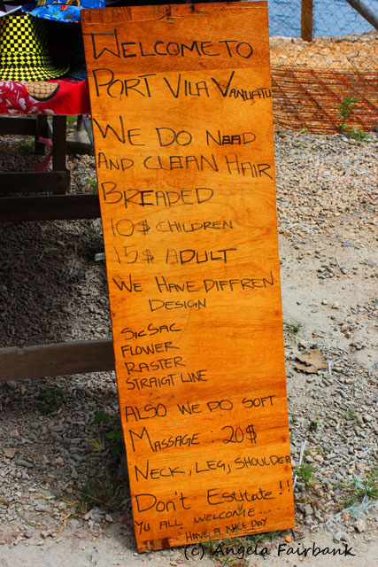 Vila, Vanuatu, copyright Angela Fairbank