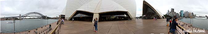 Panoramic view of the Sydney harbour, Australia, copyright Angela Fairbank