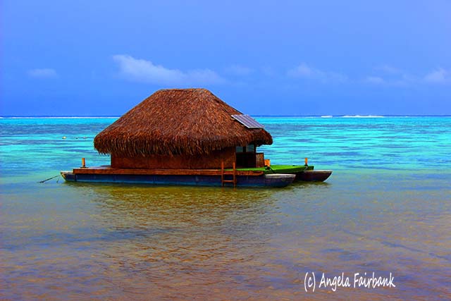 Pearl farm at Tiki Theatre, Moorea, French Polynesia, copyright Angela Fairbank
