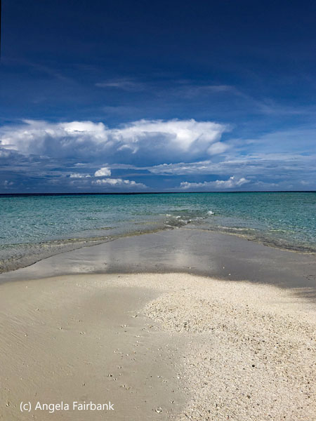 end of sand bank daytime