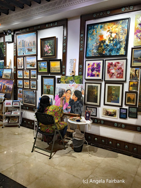 painter with paintings