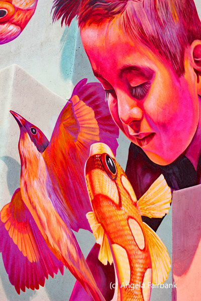 boy with goldfish detail
