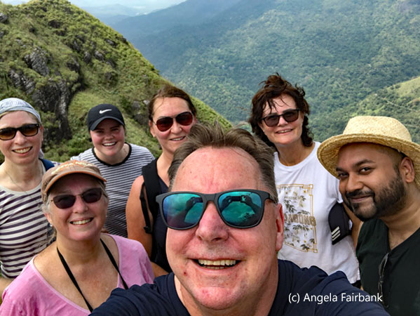 most of tour group at Adam's rock
