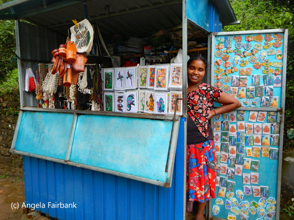 young venro at souvenir booth