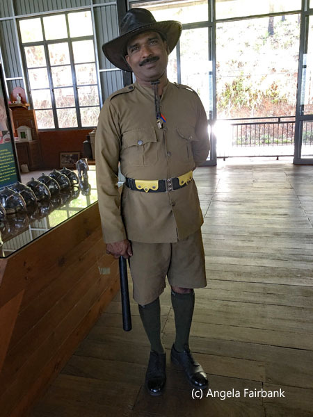 security guard at tea factory